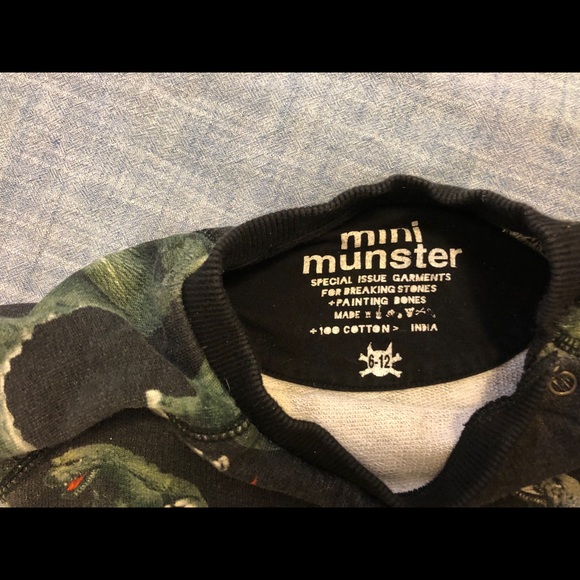 Mini Munster sweatshirt 6-12 months - Picture 3 of 3
